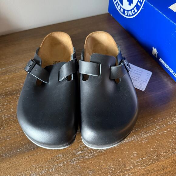 Birkenstock Black Leather Loafers - Picture 2 of 10